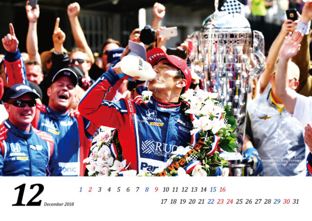 The 101st Indy 500 Champion Takuma Sato 2018 Calendar